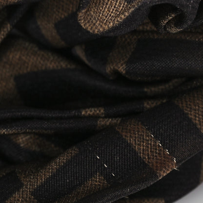Fendi Silk FF Logo Headband Tobacco 5 of 6