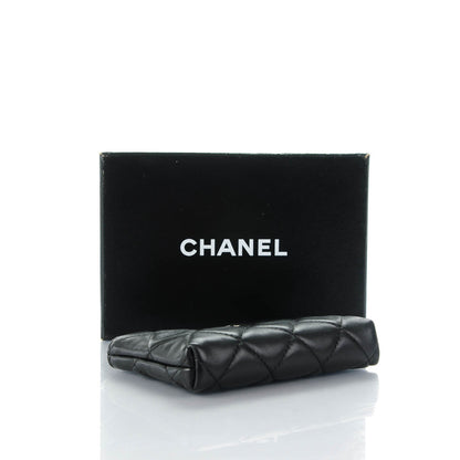 Chanel Lambskin Quilted Key Holder Case Black 4 of 7