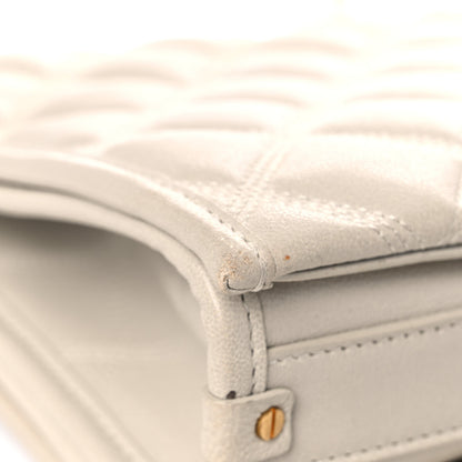 Saint Laurent Lambskin Quilted Small Becky Chain Bag Blanc Vintage 11 of 21