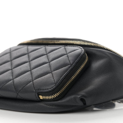 Chanel Caviar Quilted Business Affinity Waist Belt Bag Black 10 of 11
