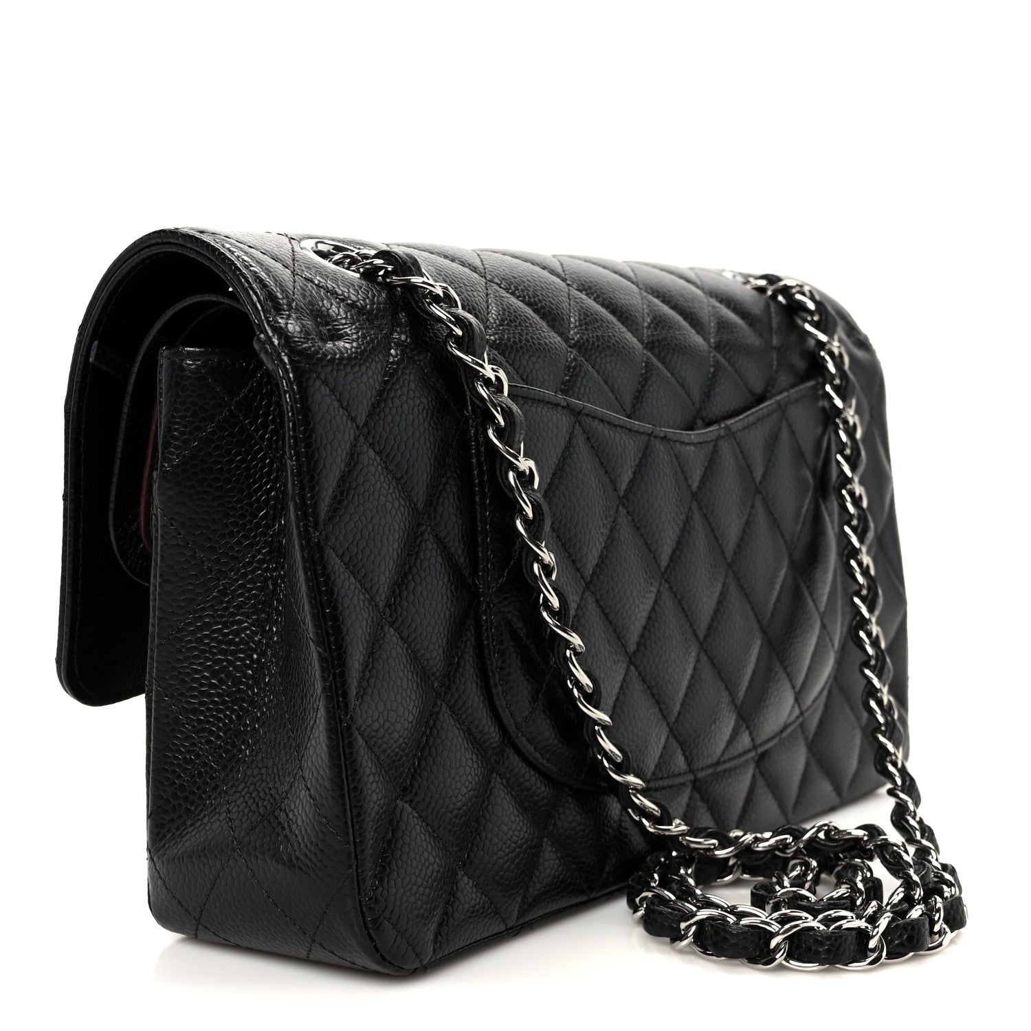 Chanel Caviar Quilted Medium Double Flap Black 3 of 12