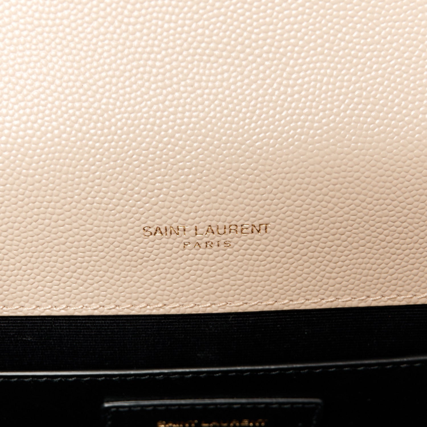 Saint Laurent Grain De Poudre Textured Mixed Matelasse Medium Triquilt Monogram Satchel Dark Beige 6 of 11