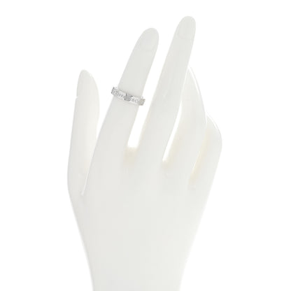 Tiffany Platinum Diamond 4mm Logo Band Ring 49 5 2 of 5