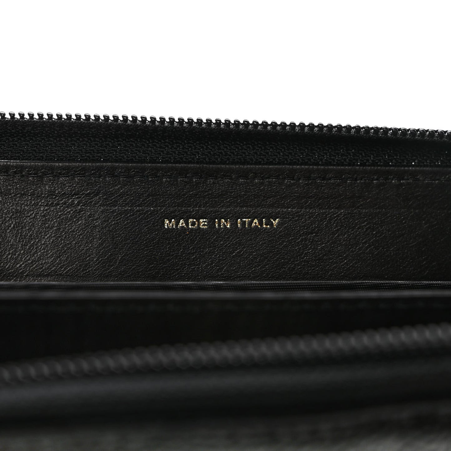 Caviar Large Timeless CC Zip Around Wallet Black