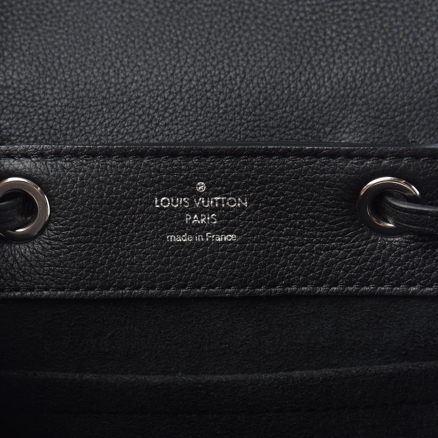 Calfskin Flower Lockme Mini Backpack Black Multicolor