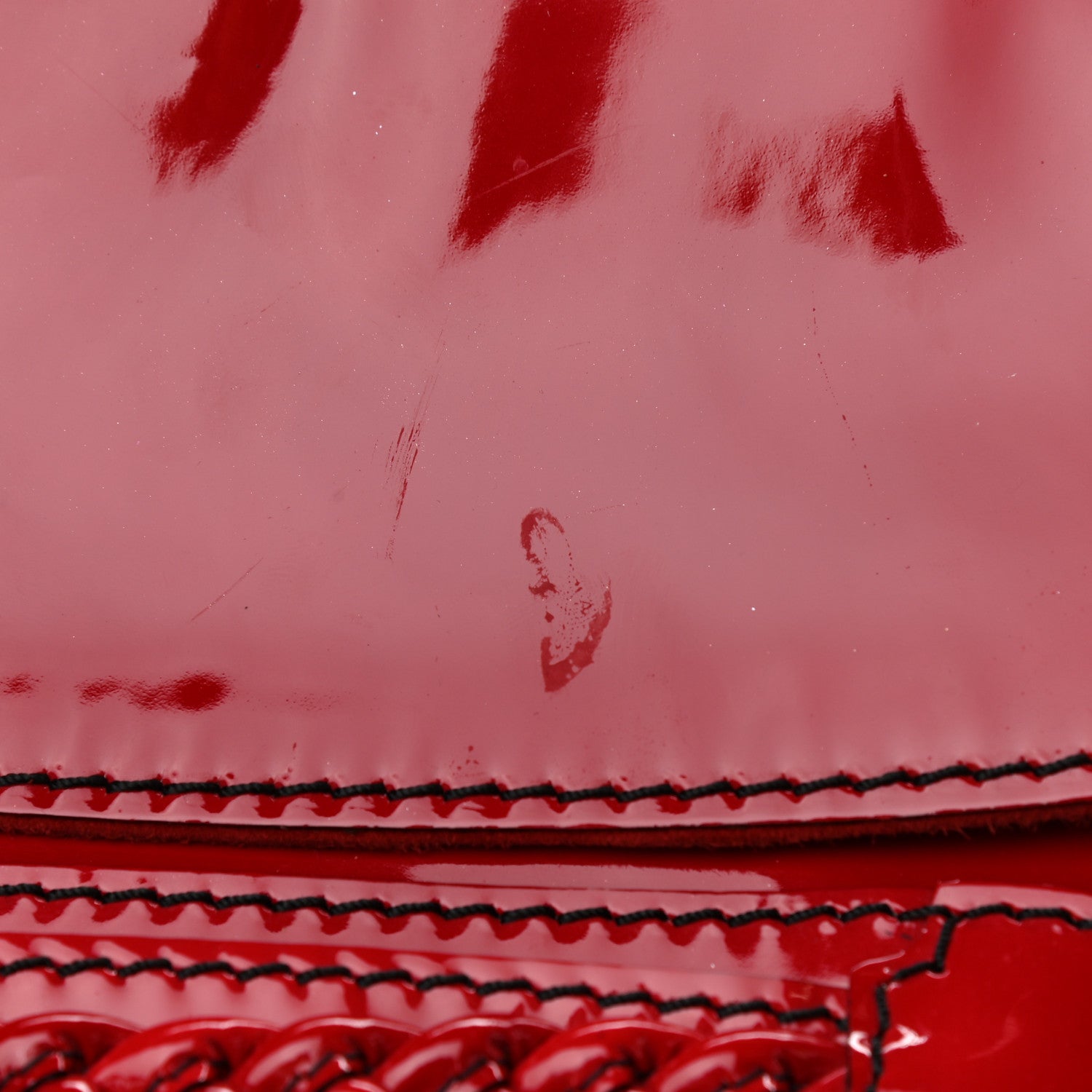 Valentino Garavani Patent Large Histoire Red 11 of 15