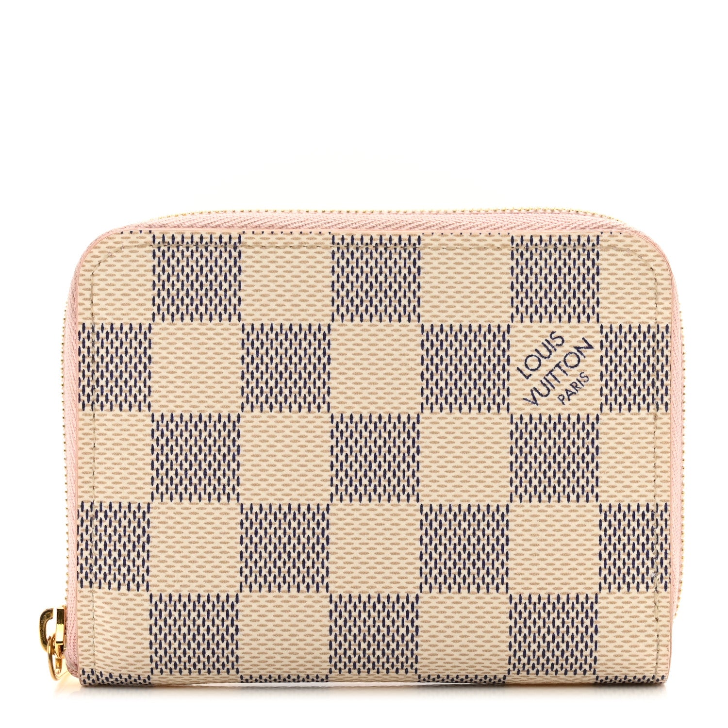 Louis Vuitton Damier Azur Zippy Coin Purse Rose Ballerine 1 of 7
