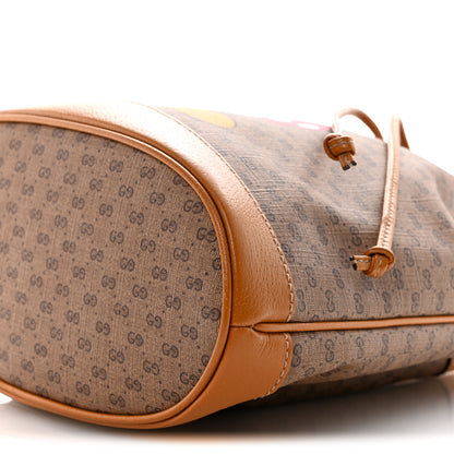 Gucci X DISNEY Mini Vintage GG Supreme Monogram Bucket Bag Beige Vintage Sun Oil 10 of 11