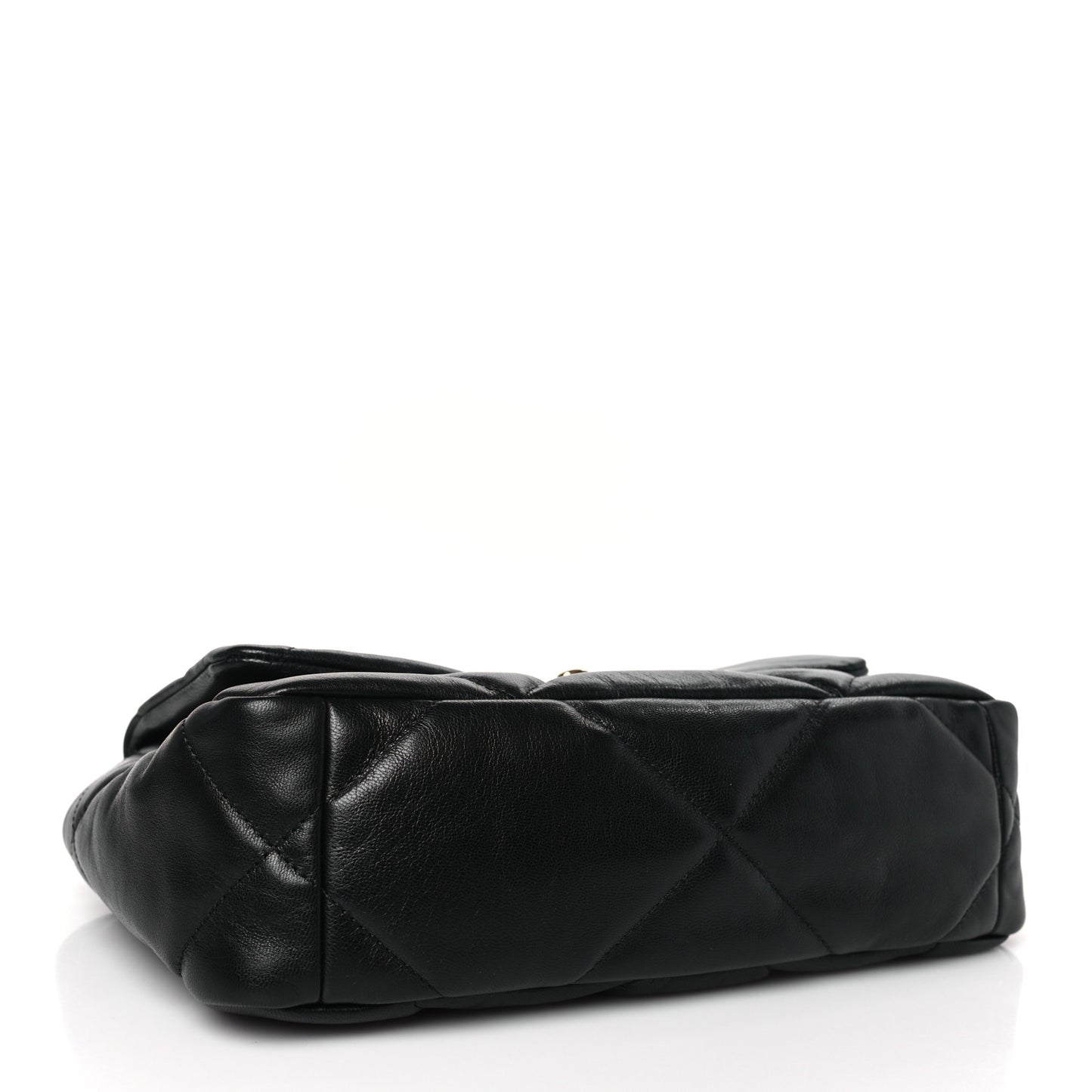 Lambskin Quilted Medium Chanel 19 Flap Black