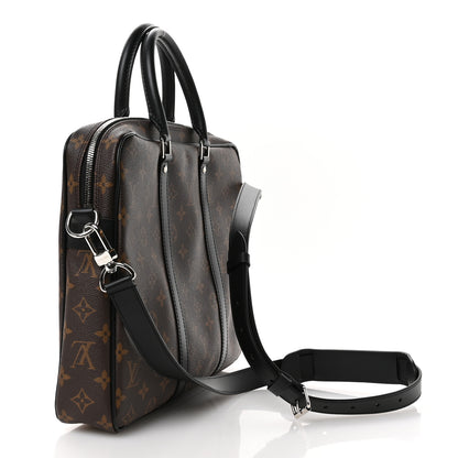 Louis Vuitton Monogram Macassar Porte-Documents Voyage PM 3 of 11