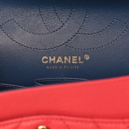 Chanel Sheepskin Chevron Quilted 2.55 Reissue 226 Flap Dark Pink 6 of 10