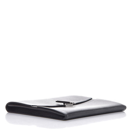 Hermes Chevre Mysore Cinhetic Clutch Black 4 of 9
