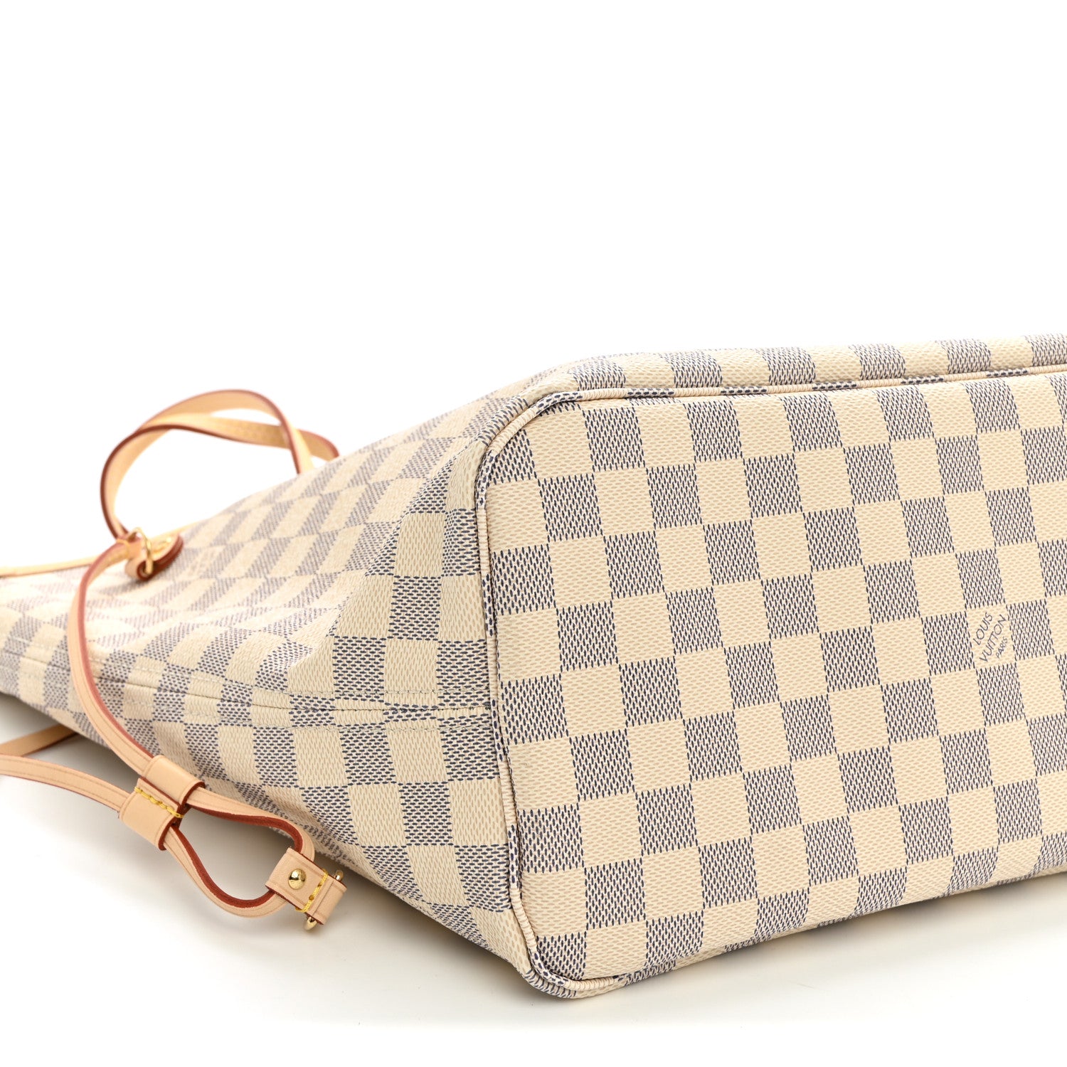 Louis Vuitton Damier Azur Neo Neverfull MM Rose Ballerine 9 of 10