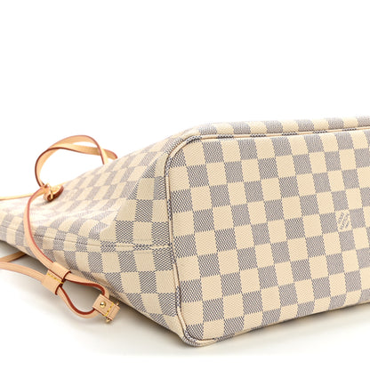 Louis Vuitton Damier Azur Neo Neverfull MM Rose Ballerine 9 of 10