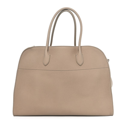 The Row Matte Grained Calfskin Soft Margaux 17 Dark Taupe 1 of 9