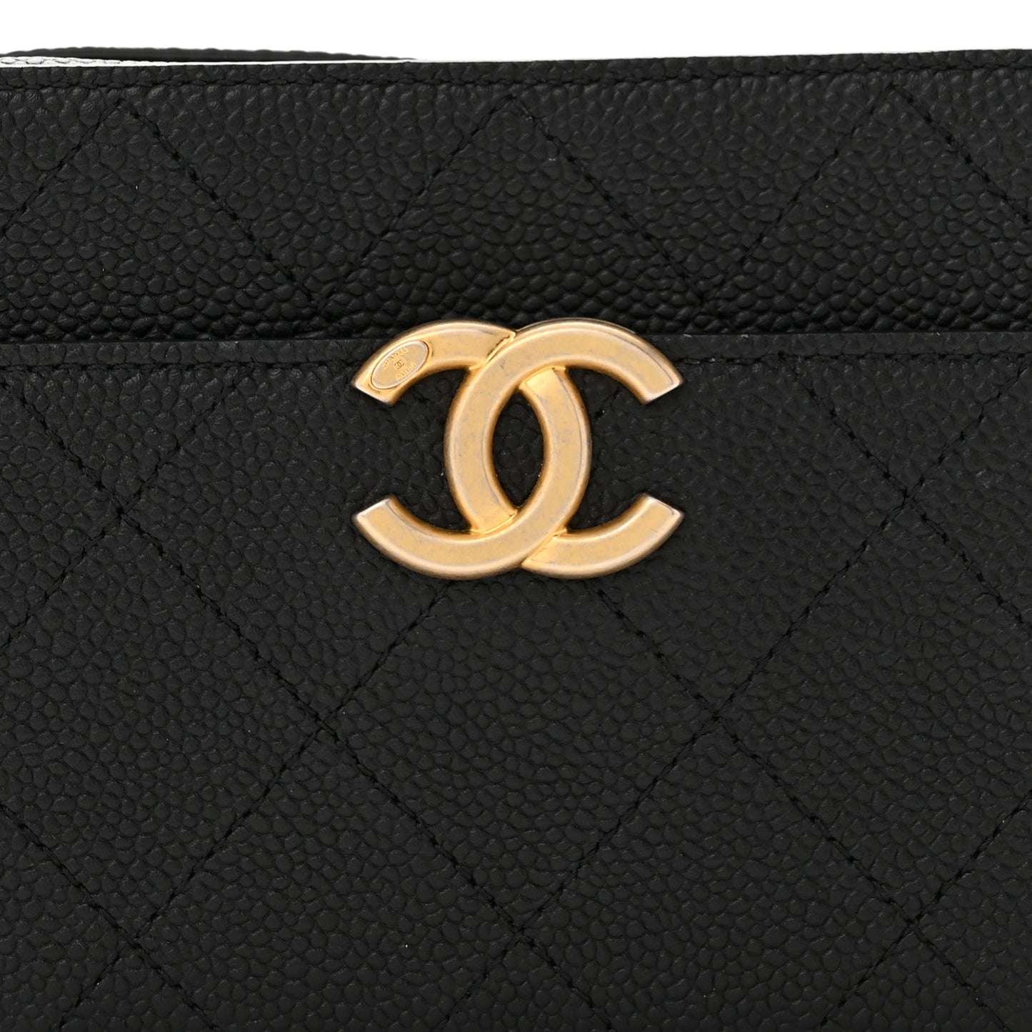 Caviar Quilted Waist Bag Black