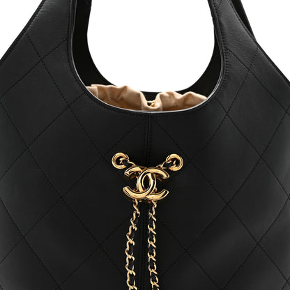 Chanel Calfskin Quilted Large Shopping Bag Black 7 of 9