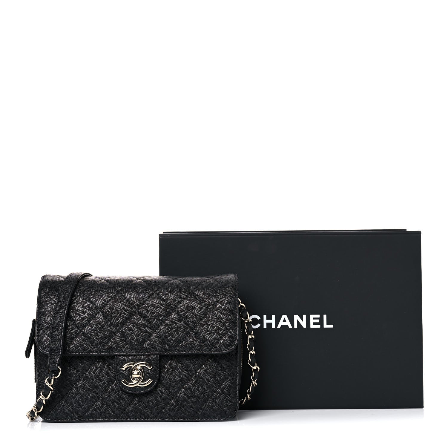 Chanel Caviar Quilted Large Like A Wallet Flap Black 13 of 13