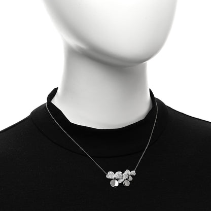 Tiffany Platinum Diamond Mini Paper Flowers Cluster Pendant Necklace 2 of 5