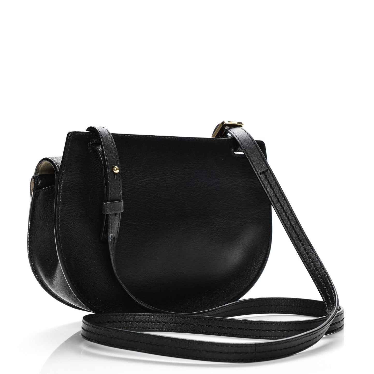 Calfskin Mini Georgia Crossbody Bag Black