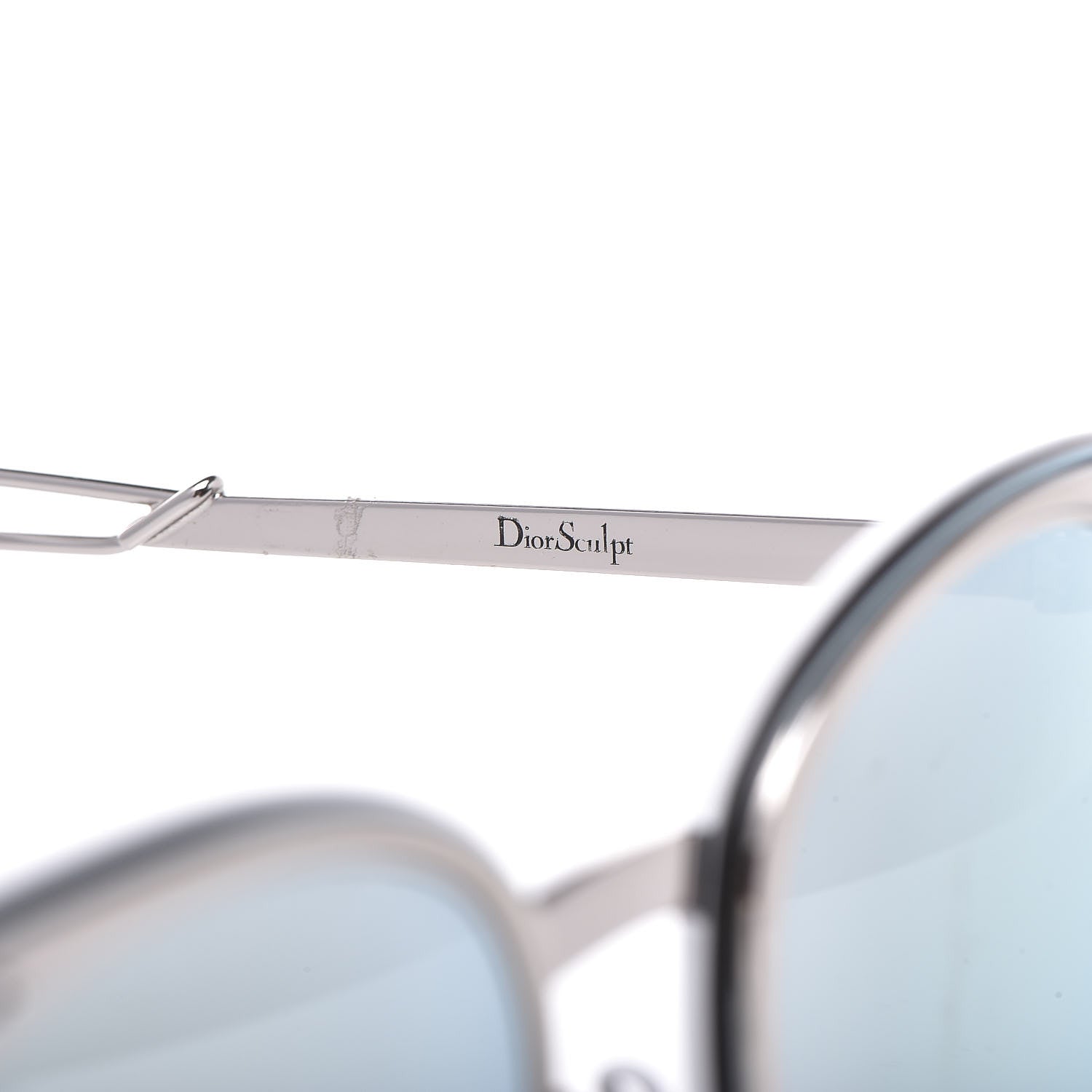 Christian Dior Sculpt Cat Eye Sunglasses Shiny Palladium 5 of 10