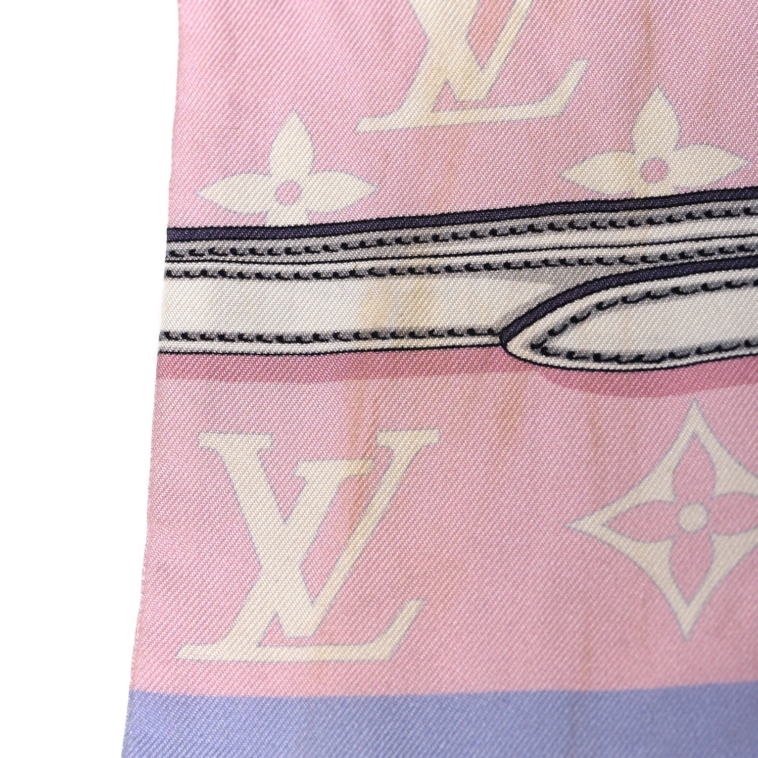 Louis Vuitton Silk Monogram Escale Confidential Bandeau Pink 5 of 10