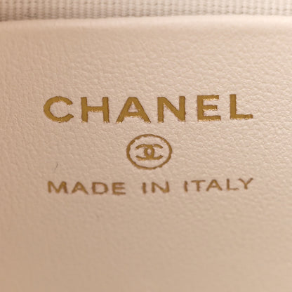 Chanel Shiny Lambskin Quilted Nauticoco Bucket Bag White 6 of 10