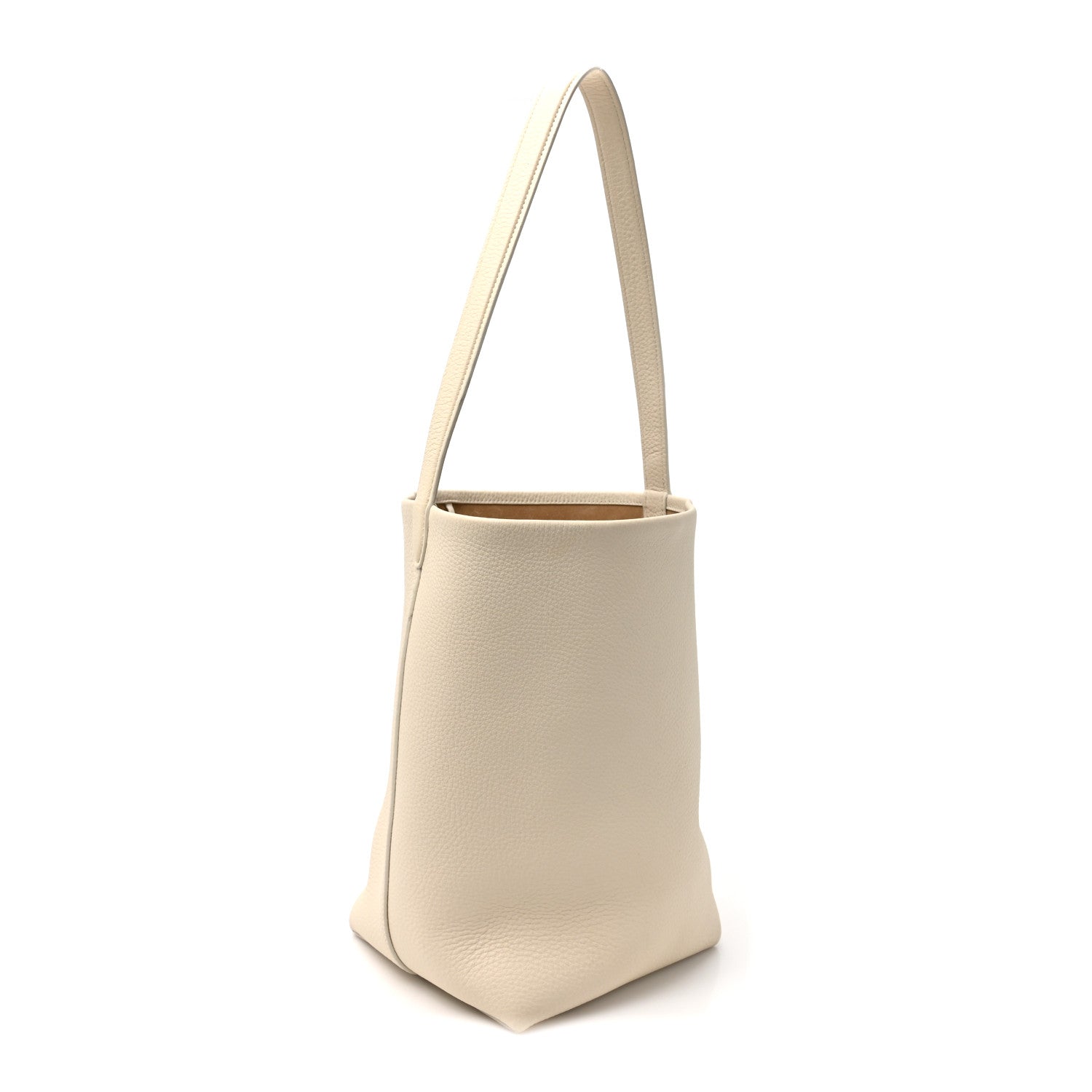 The Row Grained Calfskin Medium N/S Park Tote Ivory 3 of 11