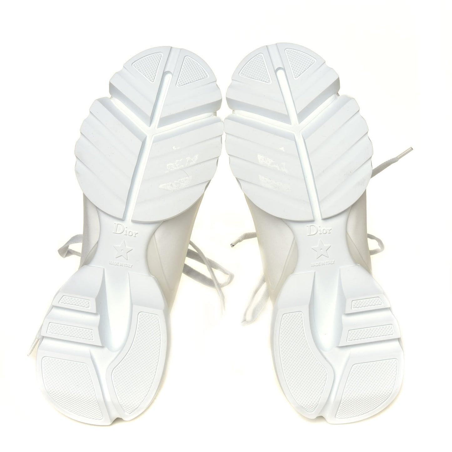 Technical Fabric Rubber Womens D-Connect Sneakers 36.5 White
