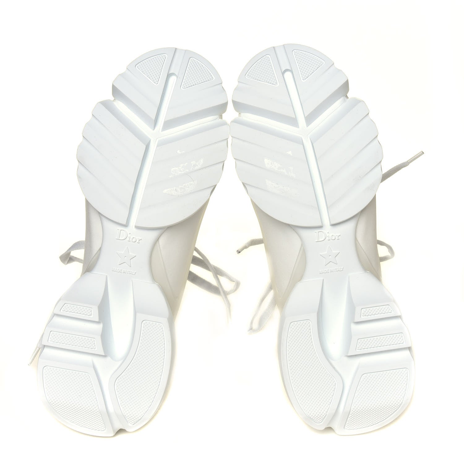 Christian Dior Technical Fabric Rubber Womens D-Connect Sneakers 36.5 White 11 of 12