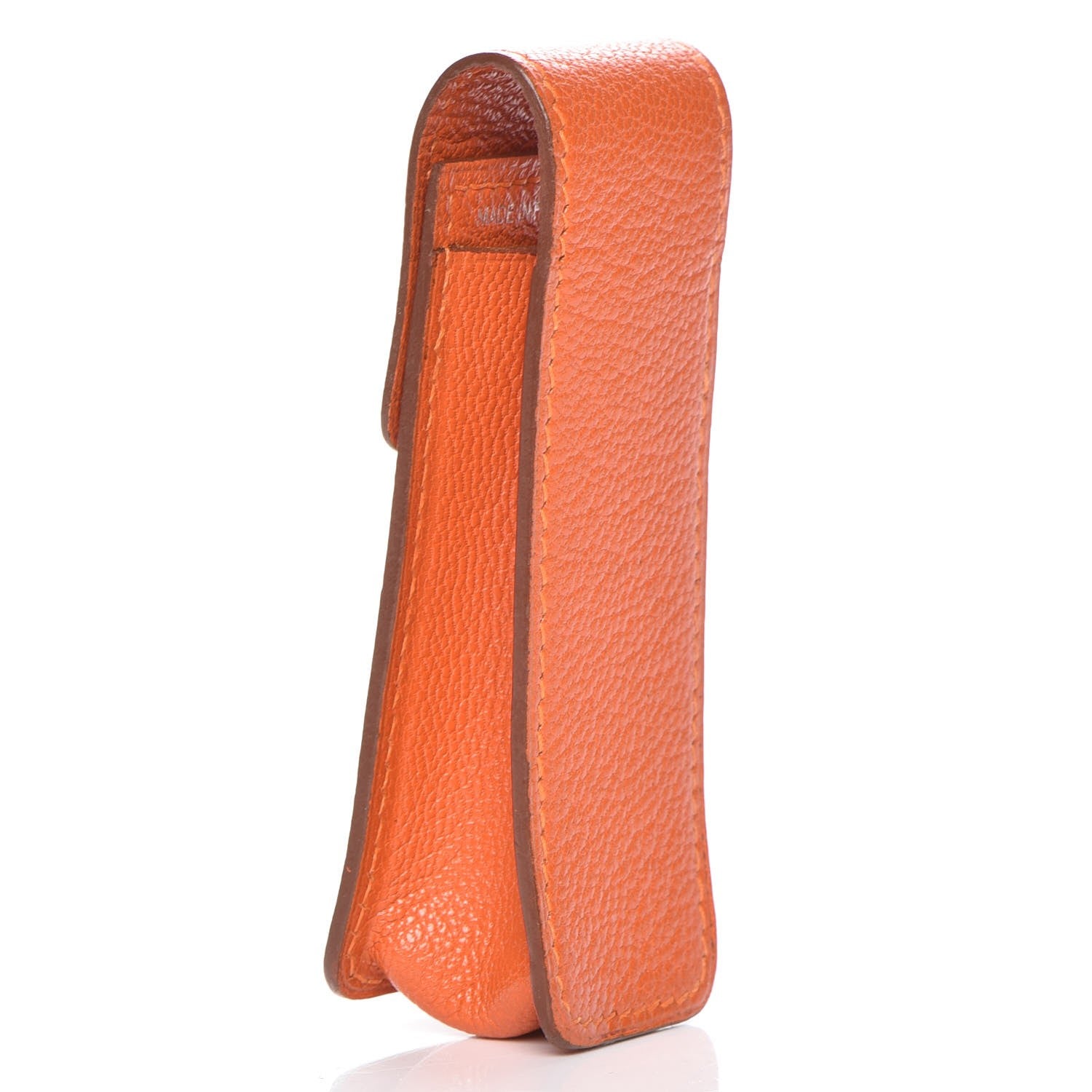 Hermes Chevre Chewing Gum Lipstick Holder Orange 3 of 8