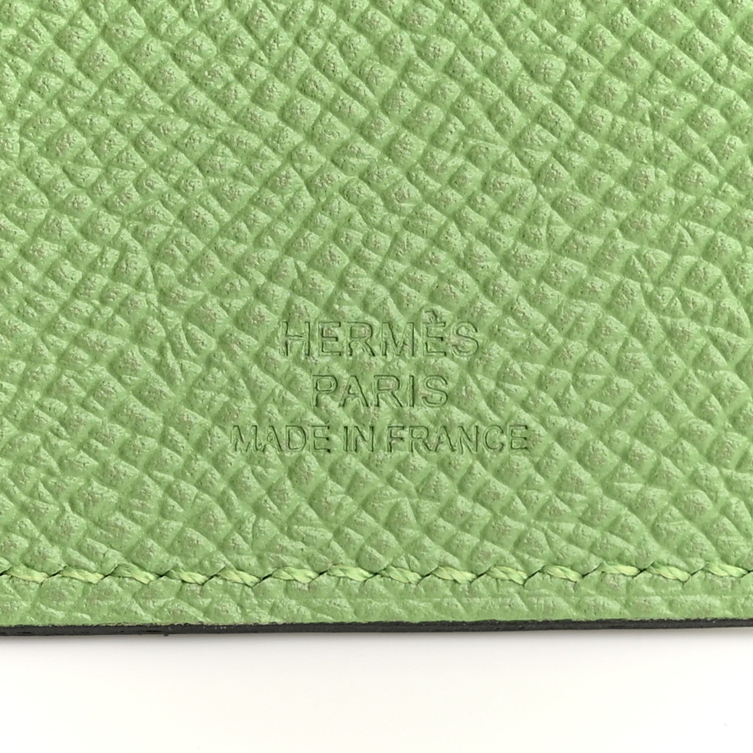 Hermes Epsom Tarmac Aleatoire Passport Holder Vert Criquet Bleu Brume 6 of 7