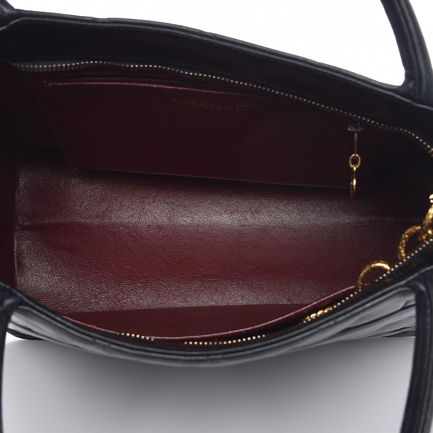 Chanel Lambskin Quilted Medallion Tote Black 5 of 14