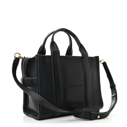 Marc Jacobs Grained Calfskin Small The Tote Bag Black 3 of 13