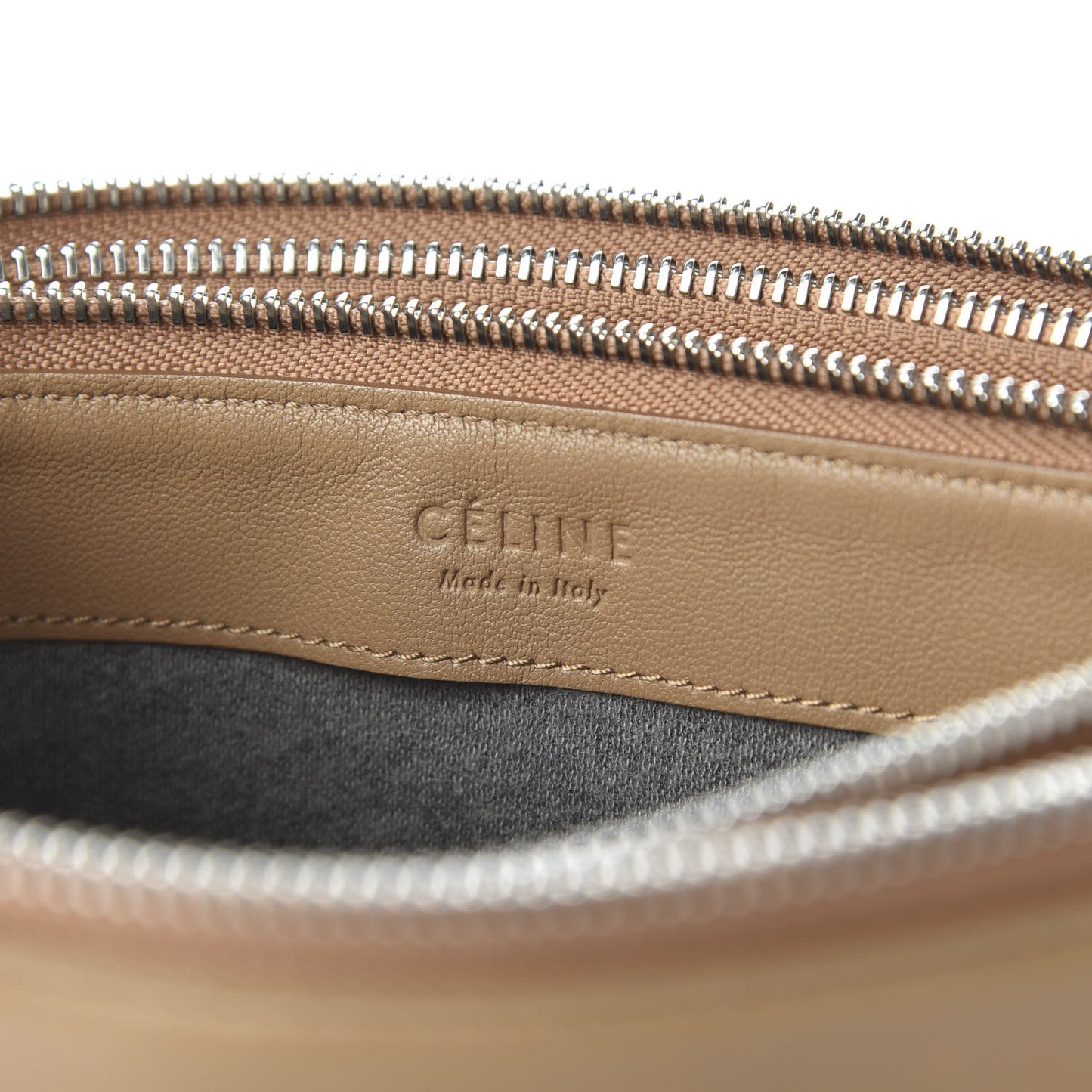 Lambskin Large Trio Crossbody Bag Light Caramel