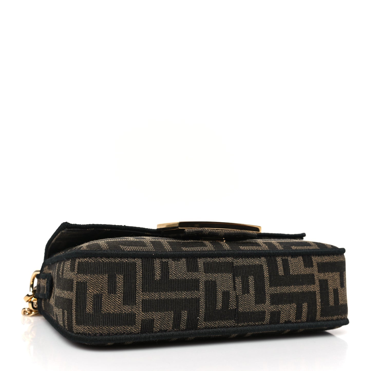 Fabric Jacquard FF 1974 Mini Baguette Tobacco Moro Black