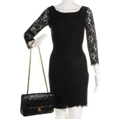 Chanel Lambskin Medium Single Flap Black 2 of 8