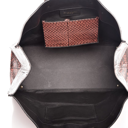 Balenciaga Python Papier A4 Tote Red 5 of 7