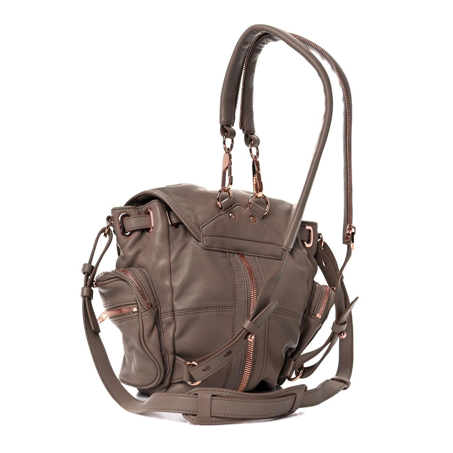 Alexander Wang Lambskin Marti Backpack Bag Light Brown 3 of 13