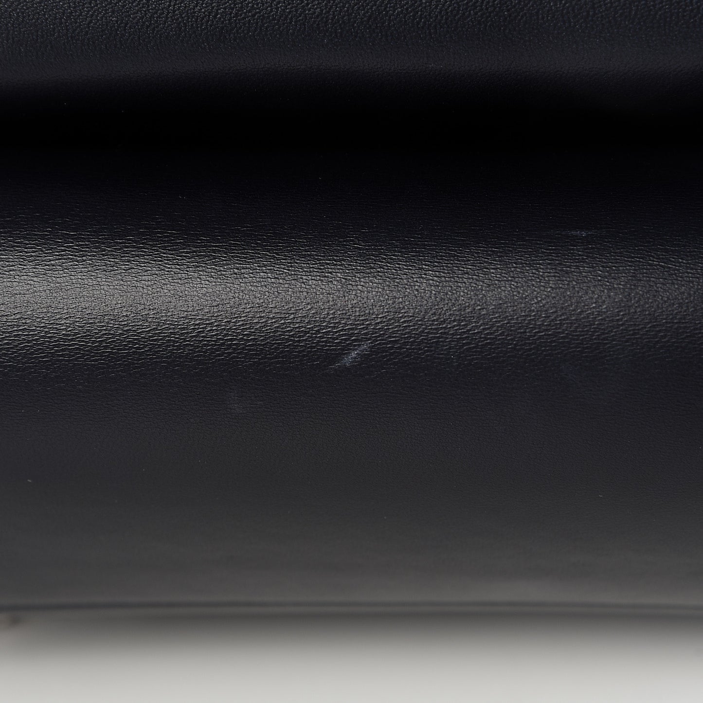 Lambskin Quilted Jumbo Double Flap Navy