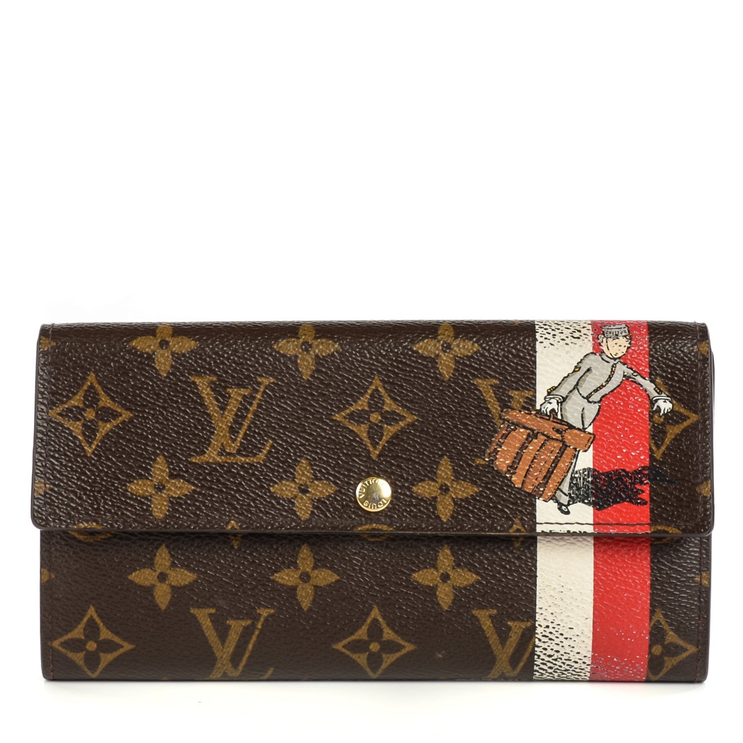 Louis Vuitton Monogram Groom Sarah Wallet 1 of 8