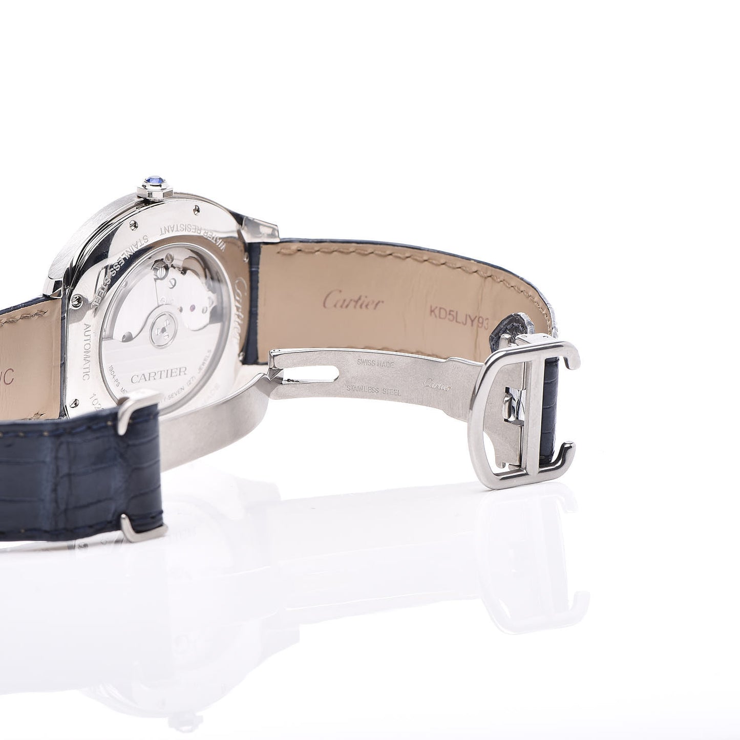 Stainless Steel Alligator 41mm Drive De Cartier Automatic Watch