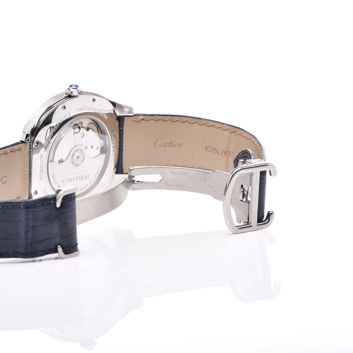 Cartier Stainless Steel Alligator 41mm Drive De Cartier Automatic Watch 8 of 9