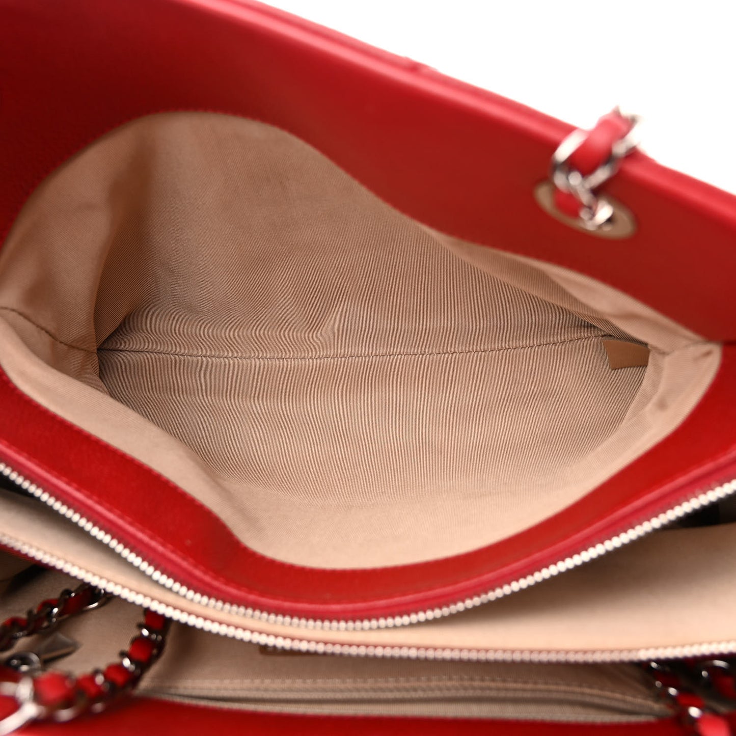 Caviar Quilted Timeless CC Soft Tote Red