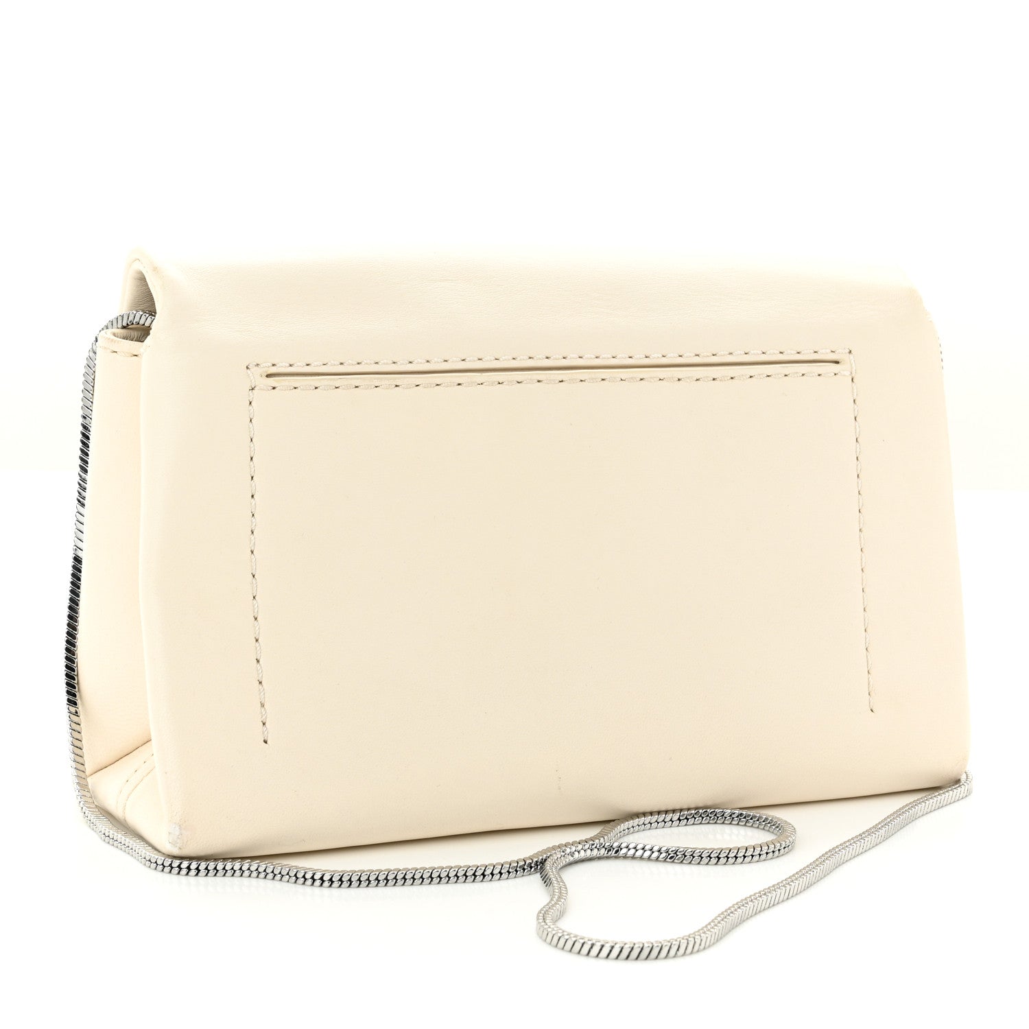 3.1 Phillip Lim Calfskin Alix Soft Flap Clutch White 3 of 15