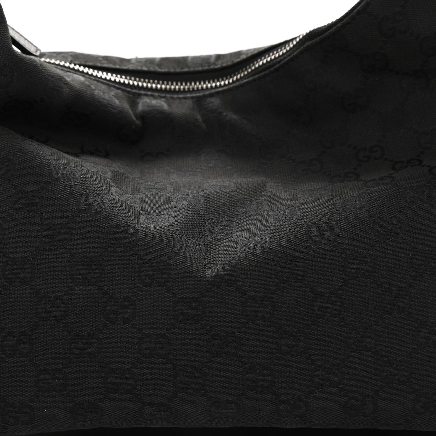 Monogram Medium Horsebit Chain Hobo Black