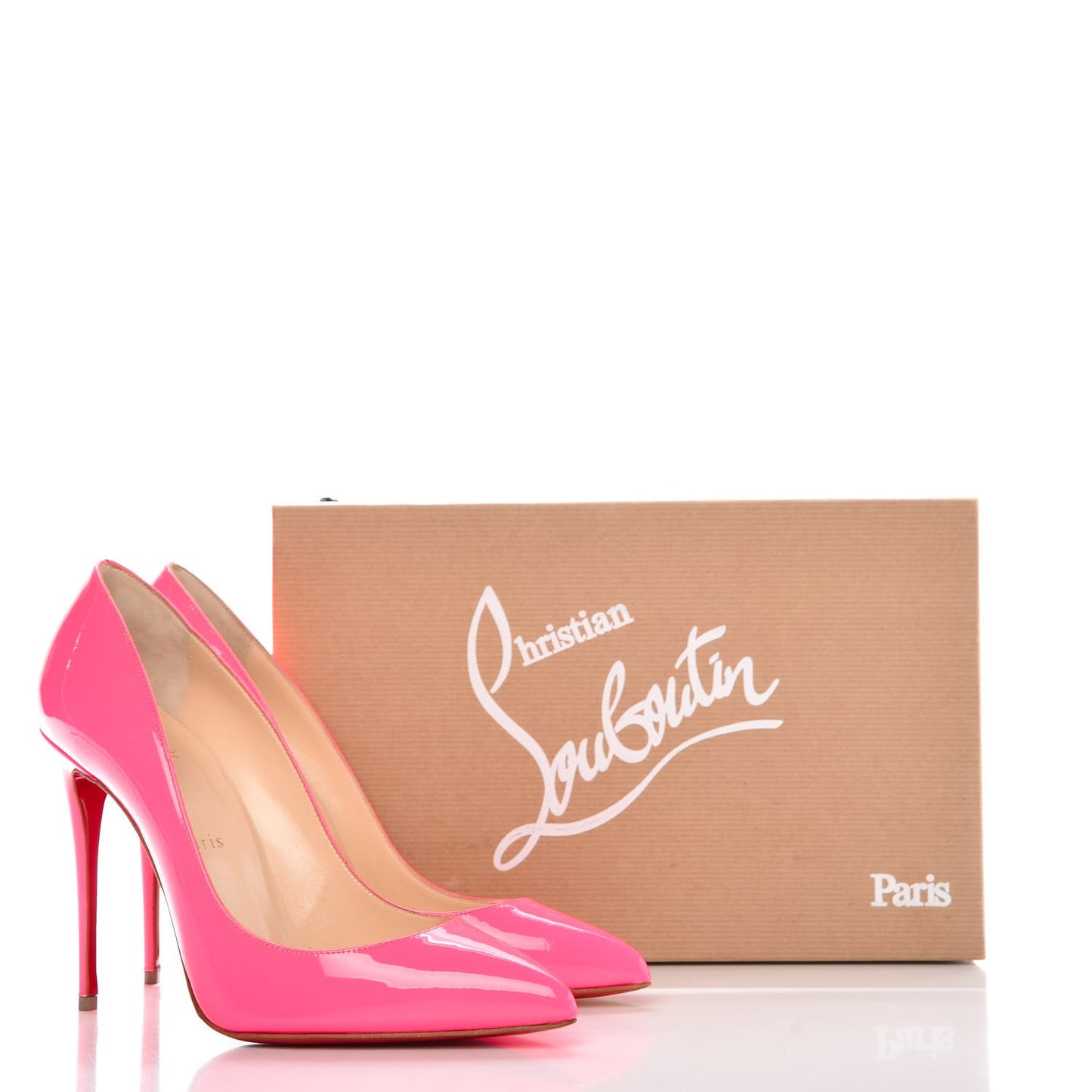 Patent Pigalle Follies 100 Pumps 38 Shocking Pink