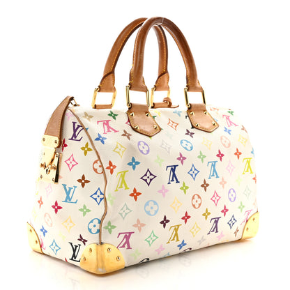 Louis Vuitton LOUIS VUITTON Monogram Multicolor Speedy 30 White 2 of 18