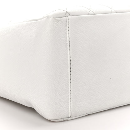 Chanel Caviar Quilted Grand Shopping Tote GST White 9 of 11