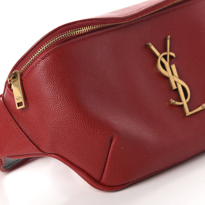 Saint Laurent Grain De Poudre Monogram Belt Bag Rouge Eros 6 of 10